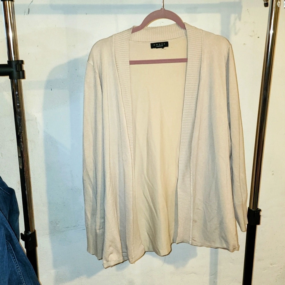 Tan Cardigan - Lightly Worn - XL